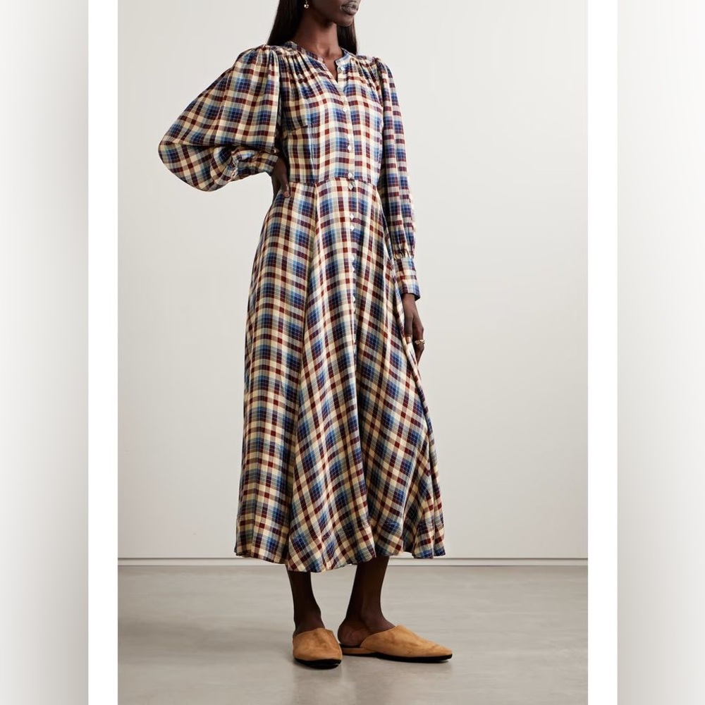 NWT Doen Harlow Dress in Belleville Plaid